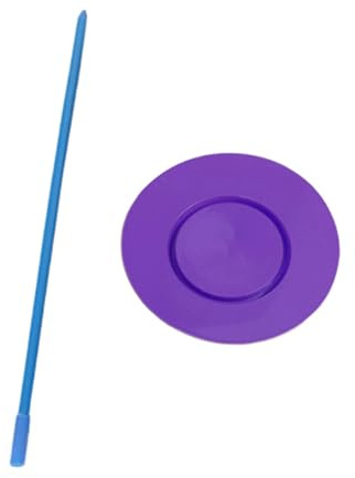 FytStycale Jonglierteller Drehteller Jonglier übungsgerät Und Zirkus Accessoire Set für Anfänger Als Spiel für Die Ganze Familie Und Als Geschenkidee, Violett