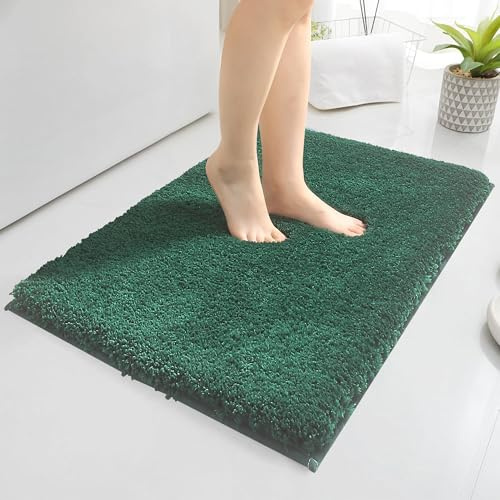Baahrnom Badezimmerteppich 40x60 cm rutschfest Waschbar Badematte Non Slip Badteppich Kuschelig Weich Badvorleger für Dusche, Badewanne und Toilette