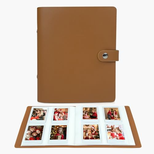 Fotoalbum mit 320 Taschen für Instax Mini Film und Polaroid 2x3 Zoll Fotos | für Fujifilm Instax Mini 9 8 90 11 12 13 Evo LiPlay Sofortbildkameras, Polaroid Snap PIC-300 & Kodak Zink-Fotodrucker, Braun