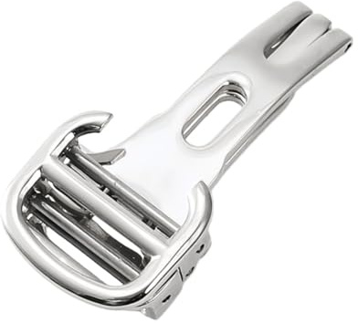 ROUHO Edelstahl Faltschließe Uhr Schnalle Haltbarer Ersatz Klappbarer Uhr Verschluss für Cartier Ballon Bleu Tank