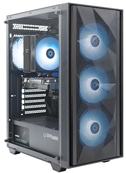 ZOTAC MEK Enhanced Gaming Computer with AI, NVIDIA GeForce RTX 3050, AMD Ryzen 5 5500 4.2GHz, 16GB RGB DDR4, 500GB NVME M.2 SSD, 650W 80 + Gold Power Supply