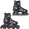 RAVEN 2in1 Schlittschuhe Inline Skates Inliner für Kinder und Erwachsene verstellbar (Spirit Black/White, 37-40 (23,5-26cm))