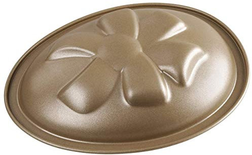 Dr. Oetker Motivbackform Osterei 350 ml, ovale Backform für einen Oster-Kuchen aus der Serie Goldiges Ostern (Farbe: Gold), Menge: 1 Stück