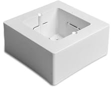 LEDKIA LIGHTING - Boîte Universelle en Saillie pour Appareillage | Installation Intérieure | Résistant en Polycarbonate | Compatible Appareillage Standard | Blanc, 92x92x42 mm, Plastique