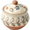 Wald - Zuccheriera Serenamente 11x10cm, barattolo decorato a mano con coperchio, materiale ceramica Kergres di alta qualità