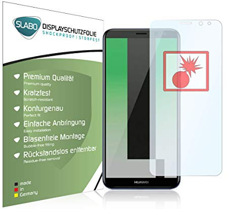Slabo 1 x Panzerschutzfolie für Huawei Mate 10 Lite Panzerfolie Displayschutzfolie Schutzfolie Folie Shockproof KLAR
