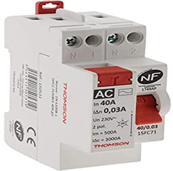 Thomson Interrupteur différentiel à vis 40A type AC NF