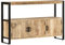 vidaXL Mangoholz Massiv Beistellschrank mit 3 Türen 1 Fach Sideboard Standschrank Kommode Anrichte Highboard Mehrzweckschrank Schrank 120x30x75 cm