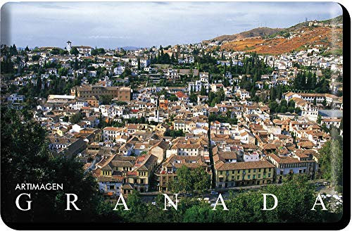 Artimagen Imán Panorámica de Granada 70x45 mm.