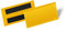 Durable Magnetische Etikettentasche 100 x 38 mm, Packung à 50 Stück, Gelb, 174104