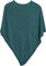 styleBREAKER Morbido Poncho in Maglia fine in Tinta Unita, Girocollo, Donna 08010042, Colore:Petrolio