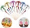 Hoiny 100 Stück Cocktail Picks Feuerwerk Sticks, Feuerwerk Sticks Cocktail Deko Benutzt für Cocktail Party Dekorationen, Bunte Frucht Zahnstocher Palme Cocktail Picks, 15 cm