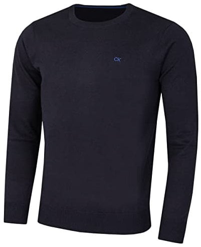 Calvin Klein Herren mit Rundhalsausschnitt Sweater - Marine - M