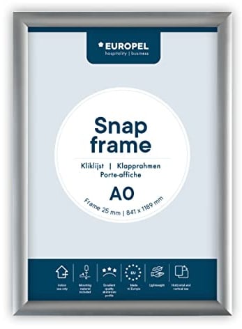 Europel Aluminium Klapprahmen A0, Silber