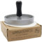 NATUMO Burgerpresse Set aus Hamburgerpresse und Burger Papier (50x Trennpapier), Burger Maker aus Aluguss (Ø 11cm, 200g), Profi Burger Pattie Presse mit Antihaftbeschichtung (Silber)