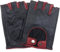 ZLUXURQ Damen-Lederhandschuhe Vollmaschige Fingerlose Halbfinger-Fahrhandschuhe.