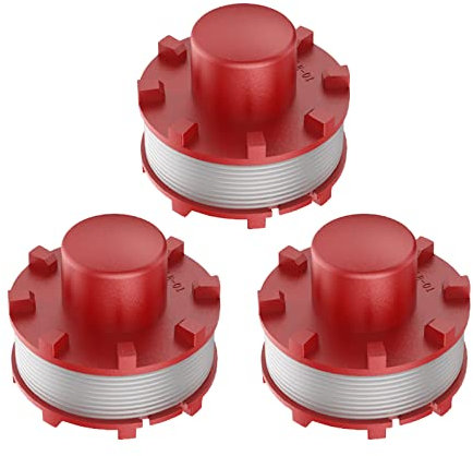 YWNYT 3 Stück Ersatzfadenspule für Einhell GE-CT 36/30 Li E Solo AGILLO 36/255 BL AGILLO 18/200, 2mm x 8M Fadenspulen Rasentrimmer-Zubehör