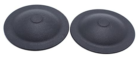 SHLPDFM Lot de 2 cache-écrous en plastique noir pour amortisseur de chocs 51938656 Compatible avec Fiat 500 à partir de 2007
