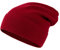 Lallier Unisex-Mütze aus 100% reinem Kashmir, gerippte Mütze mit Bündchen, warm, weich, mit Geschenkbox für Damen und Herren (Rot)