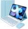 Lively Life Bluetooth Keyboard Case with Mouse for iPad Air 6th 11 inch (M2) /iPad Air 5th/4th Gen. 10.9/iPad Pro 11 inch (2018-2022), Detachable Keyboard Case for iPad, Built-in Pen Holder - Blue