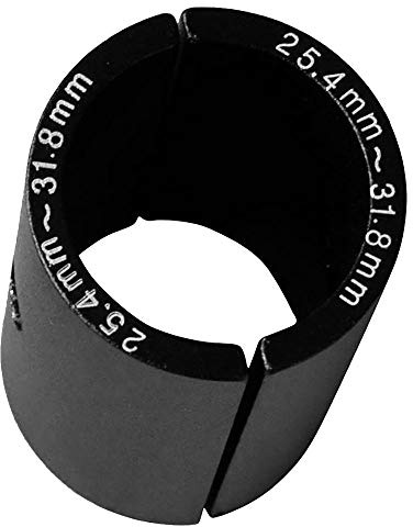 Agona Fahrrad für alle Fahrräder, Lenker, Stange, Abstandshalter, Reduzierstab, Muffe, 25,4 mm bis 31,8 mm, Adapter zur Bohrung der Stange, Schwarz