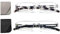 Hubeye 2er-Pack Rahmenlose Lesebrille Leicht und Bequem Anti Blaulicht Lesehilfe für Damen Herren mit Brillenholster +1.00