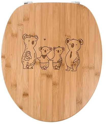 Mr. & Mrs. Panda WC Sitz Koala Familie zwei - Geschenk, Klobrille, Klodeckel, Muttertag, Toilette, WC-Sitz, Bruder, beste Familie, Lieblingsfamilie,