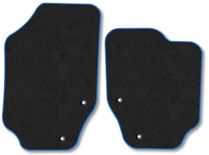 Peugeot 307 CC (2003-2009) Carpet Car Mats | Blue Edge Trim Tailored Fit Floor Mats Full Coverage Protection Accessories Easy Clean Anti Slip Made in the UK