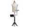 Dummy Mannequin Verstellbarer männlicher Mannequin-Körper-Torso mit Schuhständer und Hosenständer, beige, robuste, hohe Mannequins für Anzug, Leder, Taschen, Hemden, Display (Farbe: B, Größe: L)