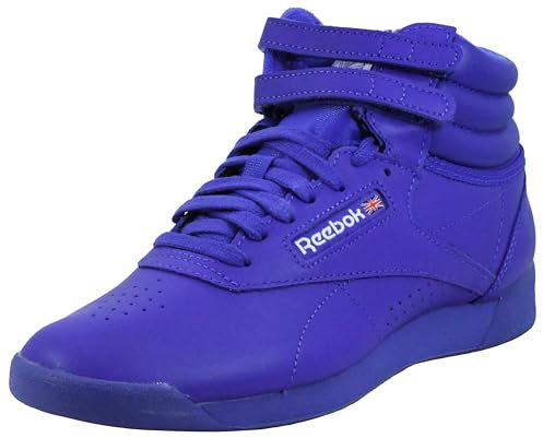 Reebok Women's Freestyle Hi High Top Sneaker, Solar Purple/Solar Purple/Future White, 9.5 M
