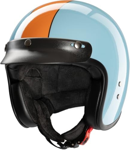 Redbike RB-801 Gasoline Jethelm, blau/orange, 2XL (63/64)