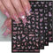 4 Blätter Holographisch Laser Rosa Schmetterling Nagelsticker,Y2K Aurora Schmetterlinge Stern Nail Sticker 3D Flamme Herz Nageldesign Nagelsticker Selbstklebend Nagel Sticker Nagel Zubehör Nail Art