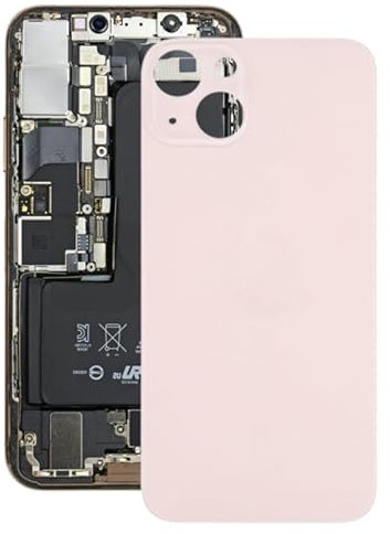High-Tech Place Couverture arrière de la Batterie de Verre pour iPhone 13 (Rose)