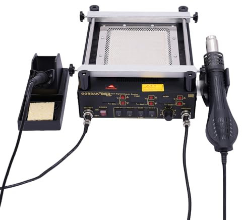 biniliubi Solder Station Welding Repair Wire Jewelry Soldering Preheat Hot Air Machine Rework Gun Iron Ir Preheating Cleaner Magnifier Tool Holder Magnetic Based Flexible Metal Crafts Hobby Workshop