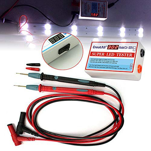 LED Licht und TV Hintergrundbeleuchtung Tester 18W, 0-300V LED-Lichtstreifen Reparatur Testgerät mit Digitalanzeige für TV Repair LED Anwendung Backlight Tester Meter, EU-Stecker