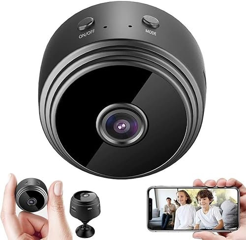 eCorvus Mini Cámara Espía Sin Cables WiFi: Cámaras Ocultas y Camufladas de Vigilancia para Coche, Interior y Casa. Grabación y Videovigilancia Móvil por Internet, Spy Camera para Espiar y Vigilar