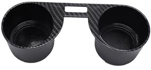 TAKPART Cup Holder Inserts Replacement for VW Transporter T5 T5.1 2003-2015 Cup Holder Works on Broken Ones(Carbon Patterned)