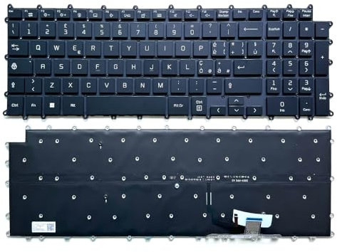 XINDIKBHUB Tastiera sostitutiva del notebook è adatta per LG 17Z90P 17Z90P-G 17Z90P-K 17Z90P-N 17Z90P-N.APB7U1 APS5U1 17Z90P-K.AAB8U1 17ZD90P Layout in Italia Con retroilluminazione