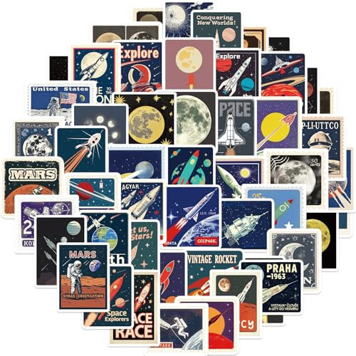 Galaxy,Astronaut Aufkleber für Laptop(50PCS),Geschenk für Kinder Jugendliche Erwachsene Jungen,NASA Space Explorer Wasserdicht Vinyl Aufkleber Stickers für Scrapbook,Skateboard,Auto,Gepäck