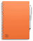 MOYU Erasable Notebook A5 - Sunset Orange - Hardcover - Multifunctional Pages - Includes Erasable Pen, Cloth, and Pen Holder