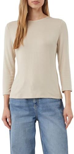 COMMA Feines Jerseyshirt mit Glitzer-Detail am Ausschnitt