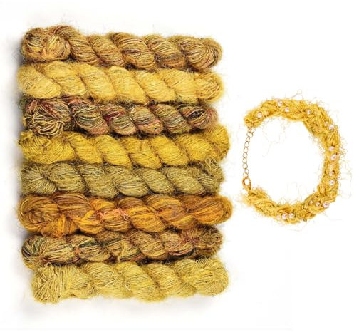 FASHEWELRY 1 filo di pura seta per tintura a mano, filo di seta da 1-3 mm, per perline da 60 m, per fai da te, macramè, tessitura, lavoro a maglia, uncinetto, decorazioni artistiche di design, verga