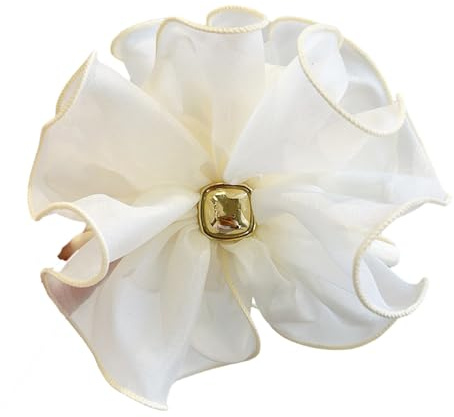Beach Hair Clip Hibiscus Hair Claw Clip Fashion Elegant Adornment Holder Hibiscus Clip Barrettes Hair Styling Tool Large Hair Claw
