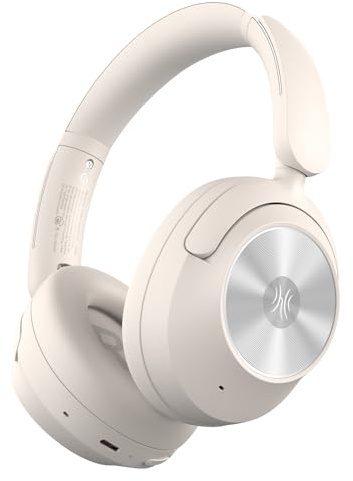 OneOdio Focus A6 Cuffie Ibride Attive ad Annullamento del Rumore, Tempo di Gioco 75H, Audio Senza Perdita LDAC Hi-Res, Bluetooth 6.0, Controllo APP, Cuffie Wireless per Viaggi