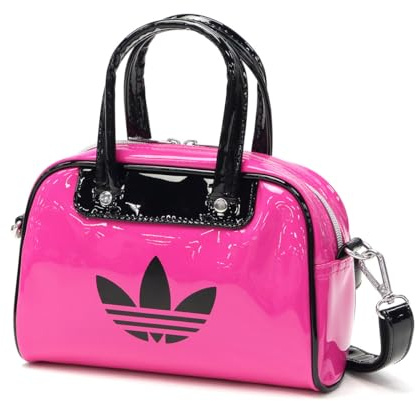 adidas Originals MBH67 Semilsid - Bolso de hombro fucsia para mujer, hombre, pequeño, ligero, de marca, lindo, a la moda, 2 vías, bolso cruzado, mini bolso, esmalte, color añadido, mini bolos
