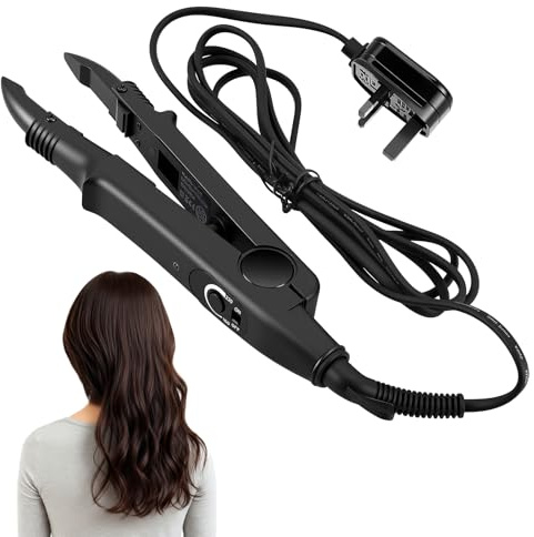 Professional Hair Extensions Iron, Electrothermal Hair Extension Tools, 212-428°F Adjust Temperature Fusion Heat Iron Connector for Home Salon Use