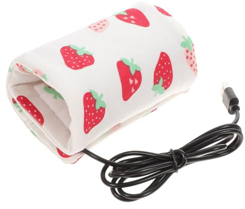 USB Gedämmter Flaschenwärmer für Milchflaschen, Tragbar | Ladbar per Usb, Stoffhülle für Reise und Nächtliche Fütterung, Kompakte Tasche für Unterwegs