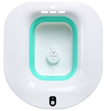 Elektrisches Sitzbadewanne für Frauen, Grün, PP Tpr, Ergonomisch | Ältere Menschen und Schwangere, Wc Sitzbecken mit Auslaufschutz, Sanfte Pflege, Schnellere Erholung