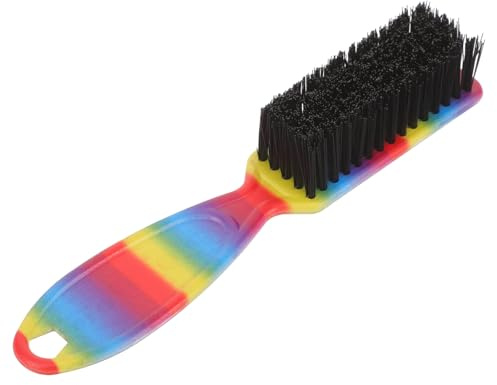 FUOYLOO Retro Bartbürste aus Abs und Nylon für Friseursalons Multifunktionale Kopfbürste zur Bartpflege und Haarglättung für Barber und Haarstylisten Zufälliger Stil