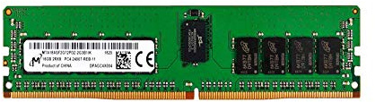 micron 16 GB PC4 – 2400t-r DDR4 RDIMM ECC 2Rx8 memory mta18asf2g72pdz-2g3b1mk